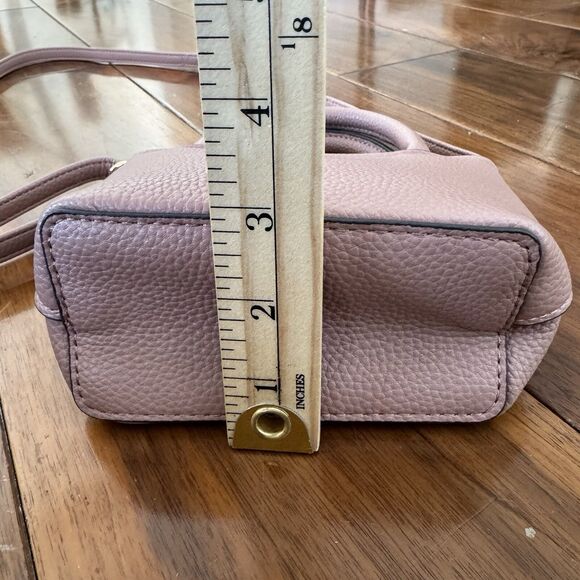 Nanette Lepore Mini Crossbody Bag Blush Pink Vegan Preppy Classic Minimal - Picture 12 of 16